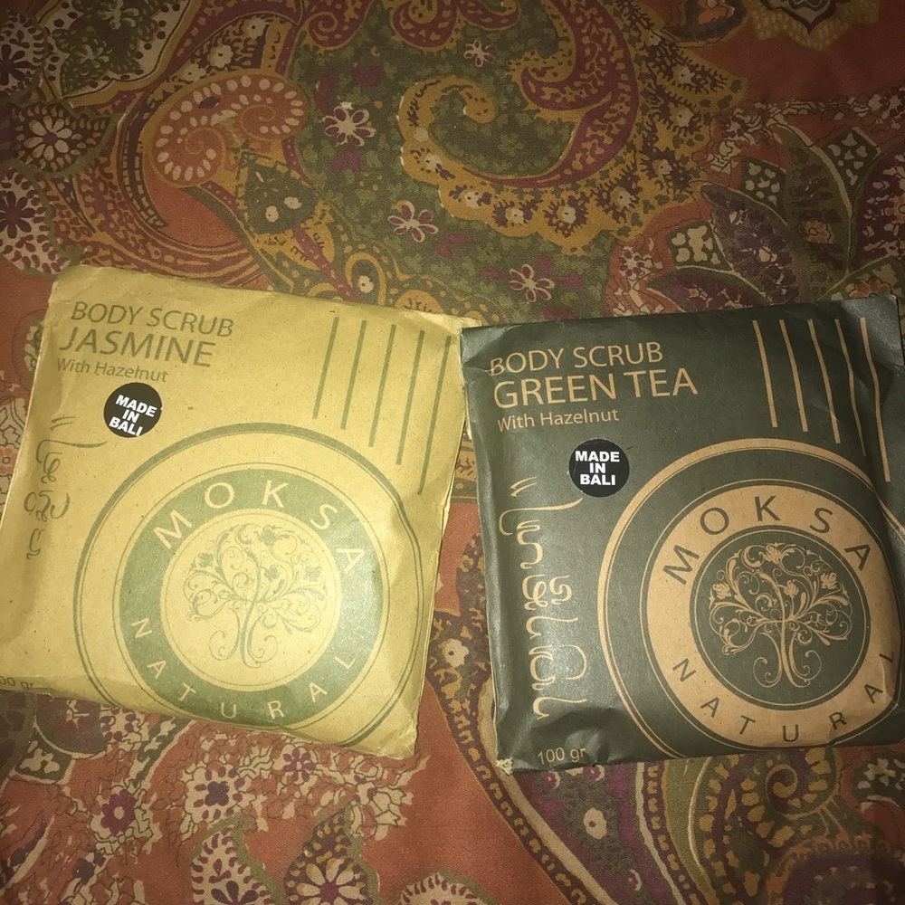Jasmine & Green Tea body scrub from Bali vacay